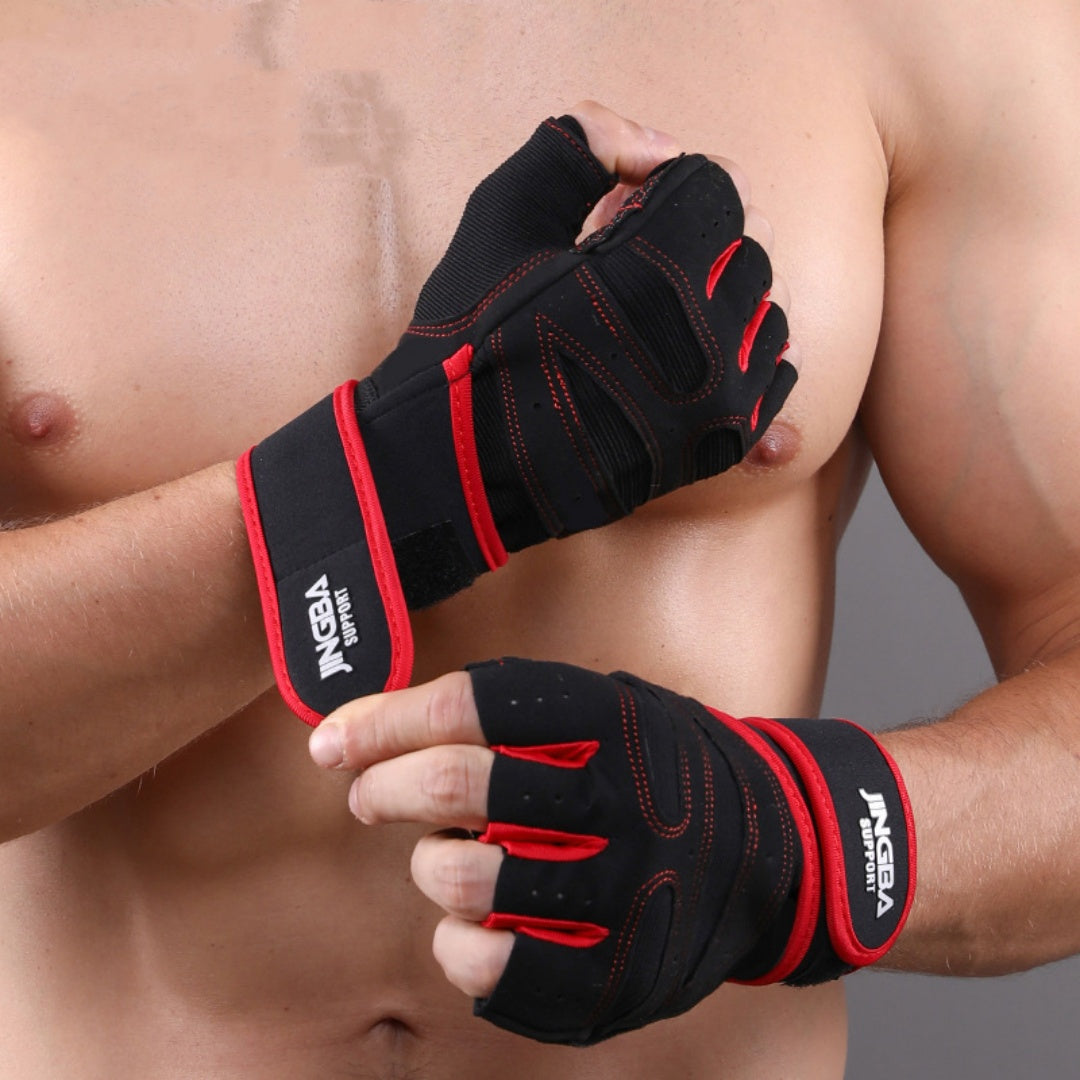 Men's Half Finger Cycling And Hiking Gloves