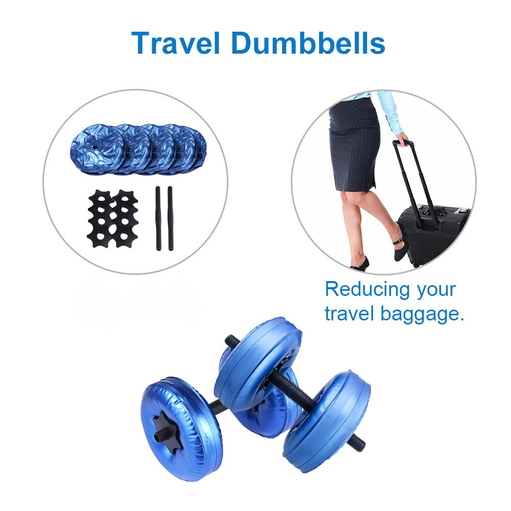 Water filled dumbbells