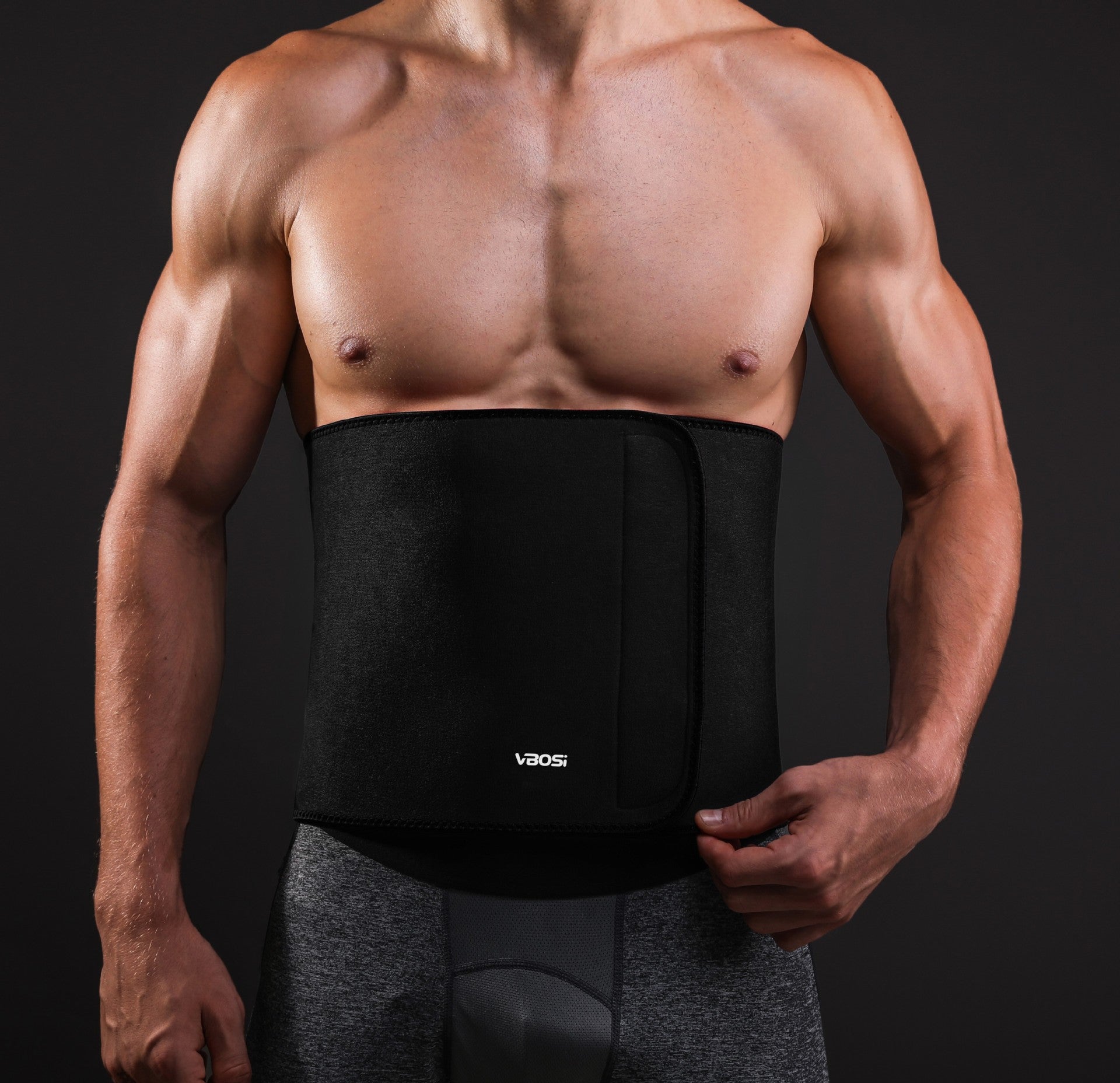 Widened Waist Support Sweatband For Weightlifting