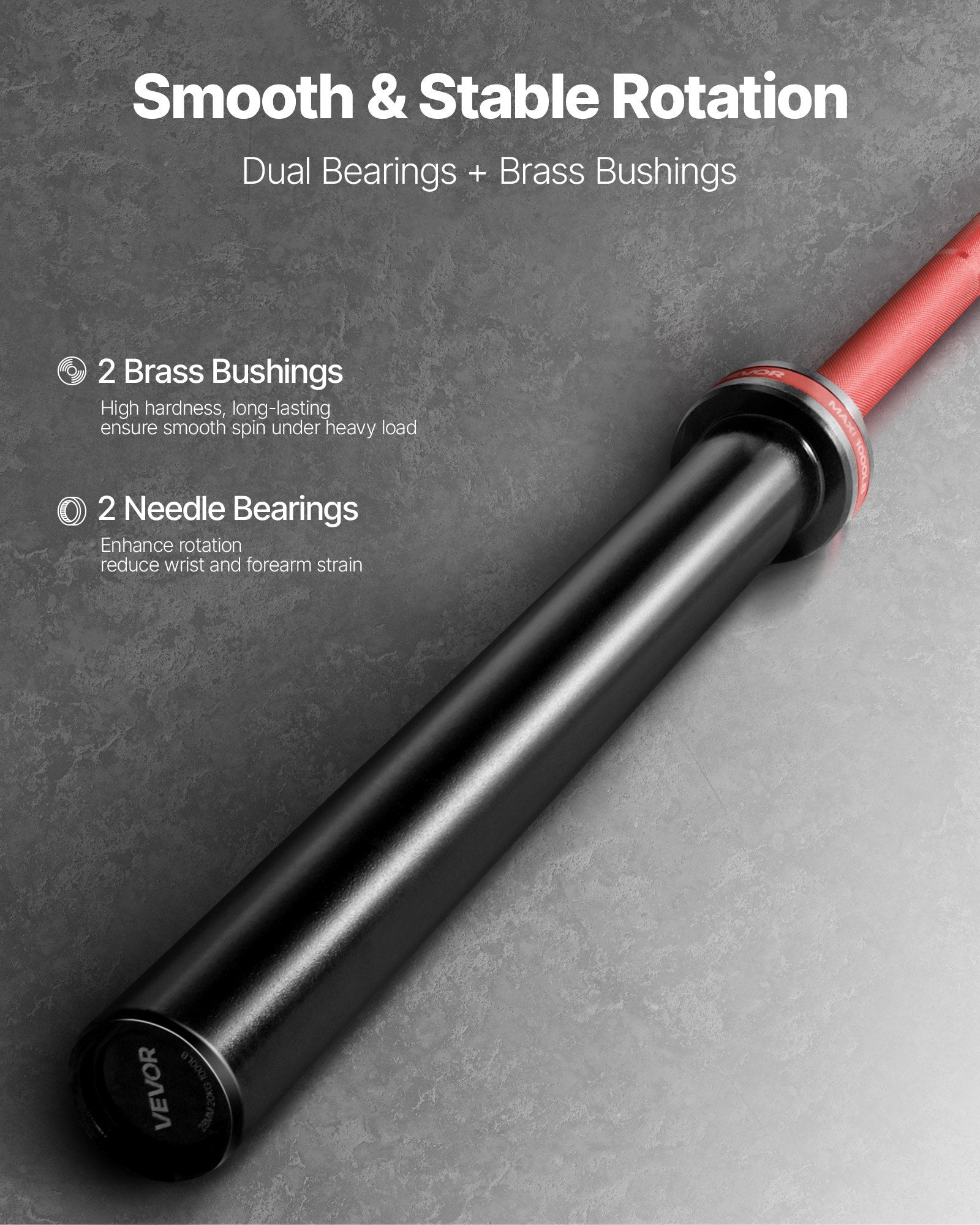 84 inches Barbell Bar With Knurled Grip For Weightlifting Training