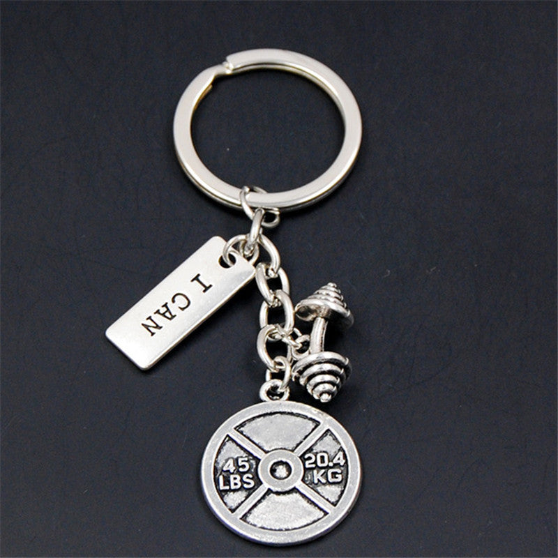 Mini Dumbbell Keychain Weightlifting Pendant Accessory