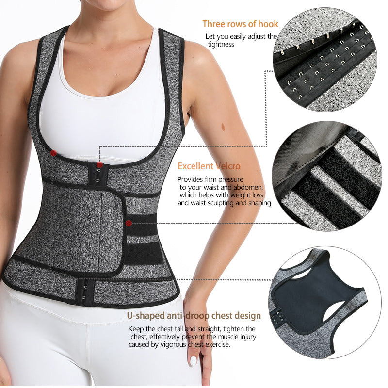 Neoprene Waist Trainer Workout Sweat Belt Corset Cincher