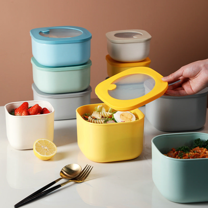 Plastic Microwave Refrigerator Lunch Box Sealed Fresh Keeping Container