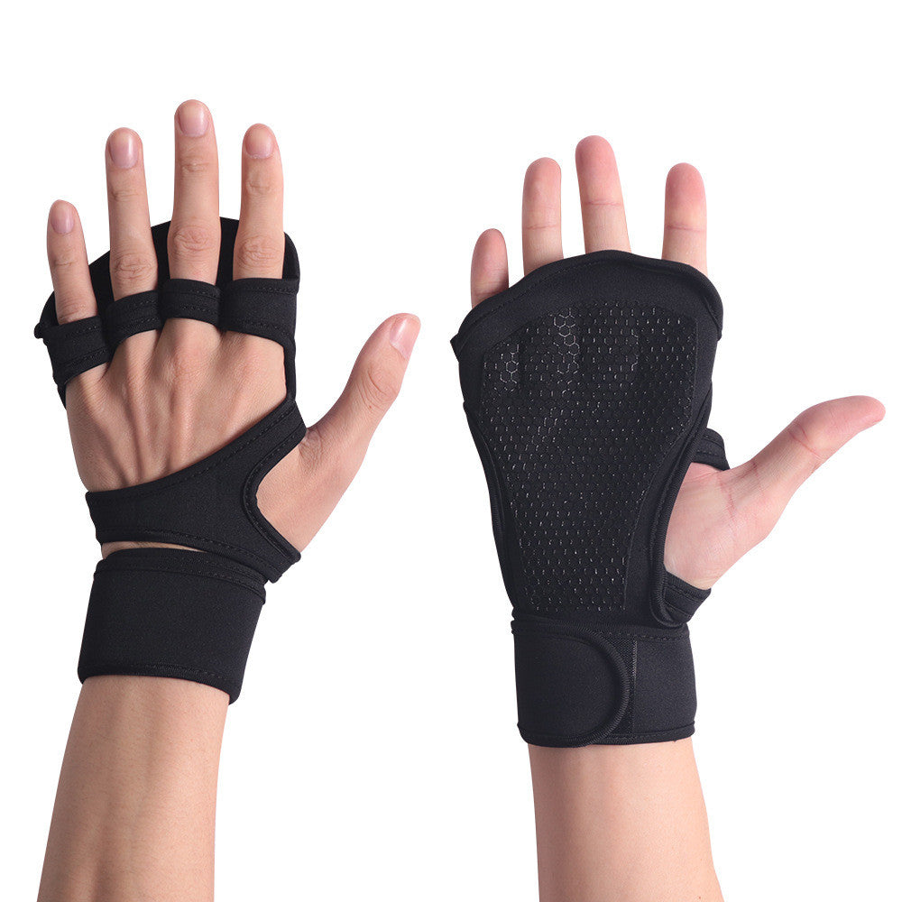 Half Finger Workout Gloves Anti Slip Breathable Fitness Gloves