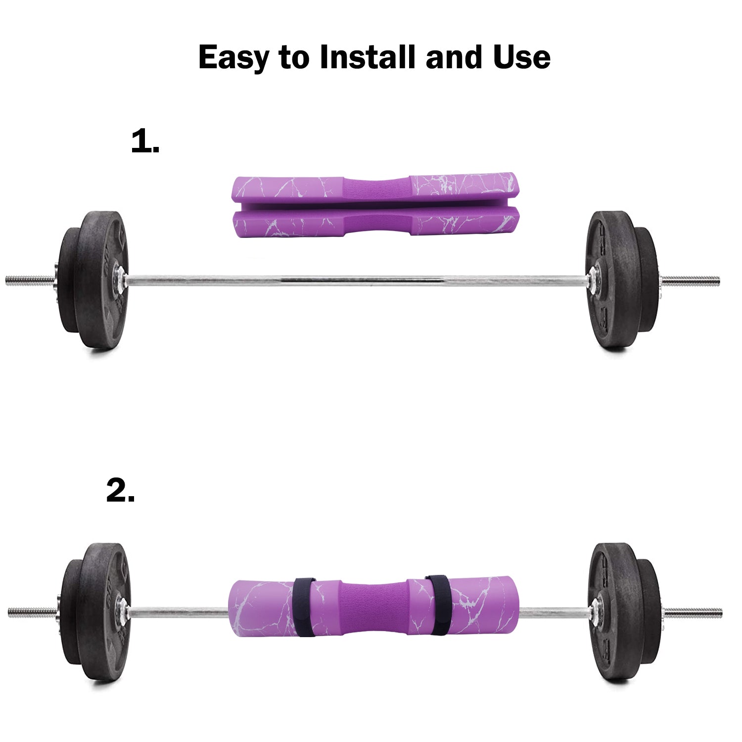 Marble Pattern Barbell Squat Hip Thrust Foam Pad