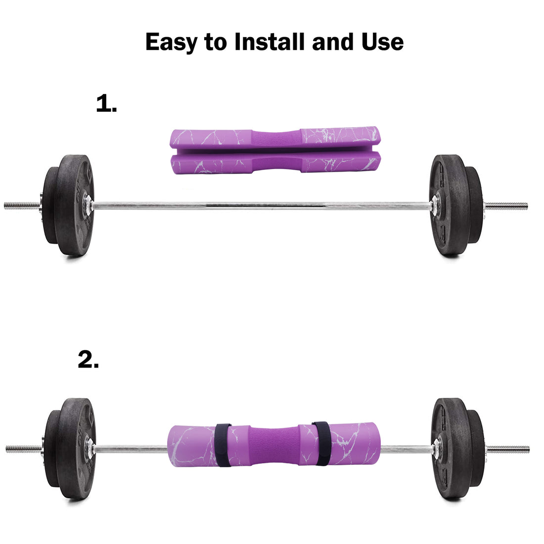 Marble Pattern Barbell Squat Hip Thrust Foam Pad