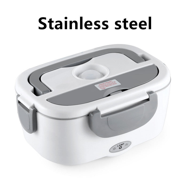 Electric Heated Stainless Steel Lunch Box Food Warmer Container