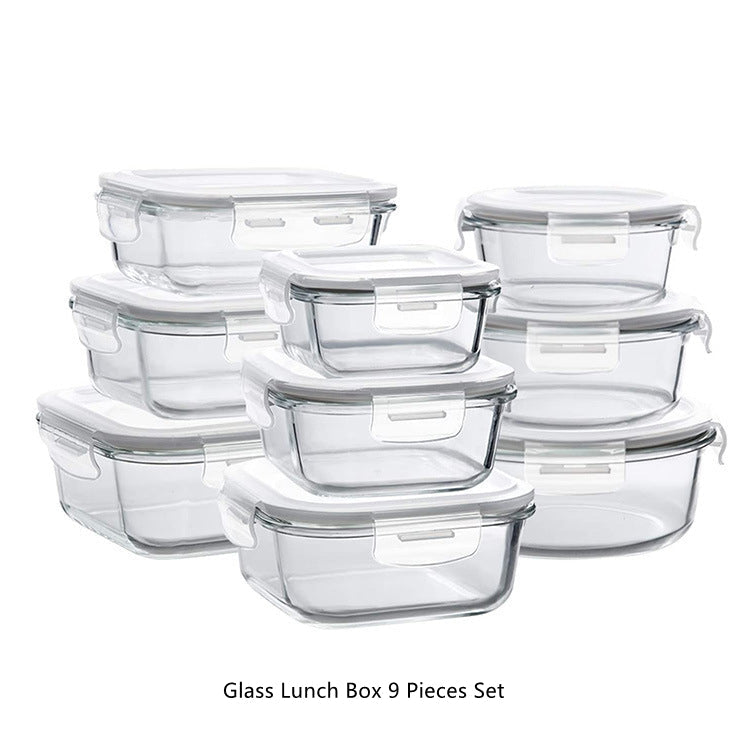 Glass Lunch Box Microwave Lunch Box Separation Type