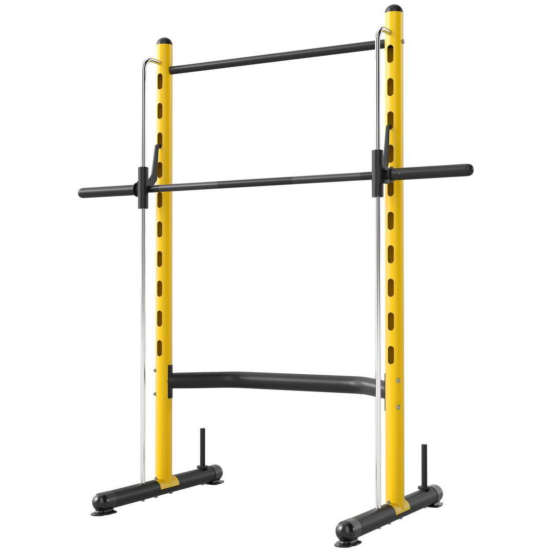 Adjustable Squat Rack With Pull Up Bar Bench Press Half Rack Yellow