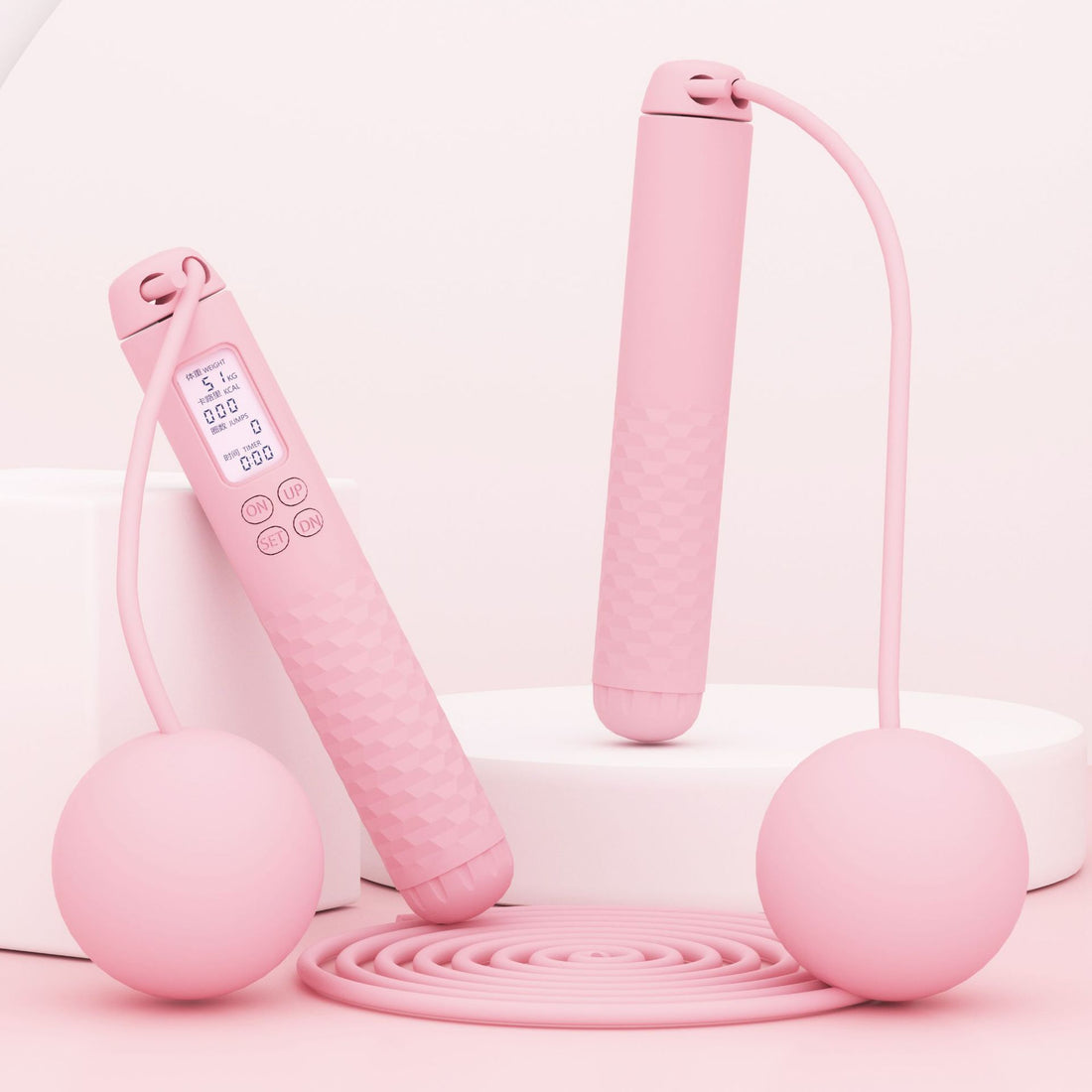 Cordless Jump Rope with Weight & Counter