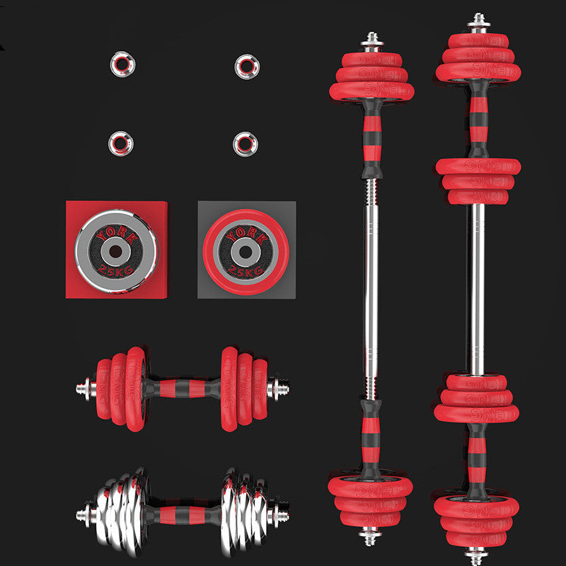 Black Electroplated Solid Iron Dumbbells