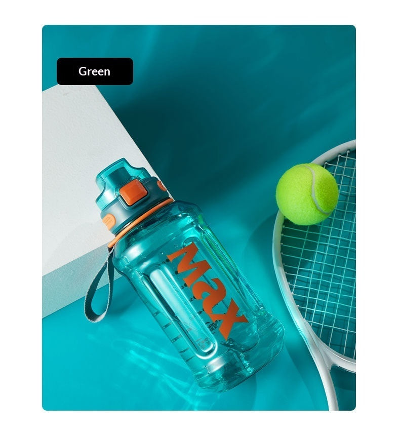 Large Capacity Shockproof Plastic Sports Water Bottle Construction Site Portable