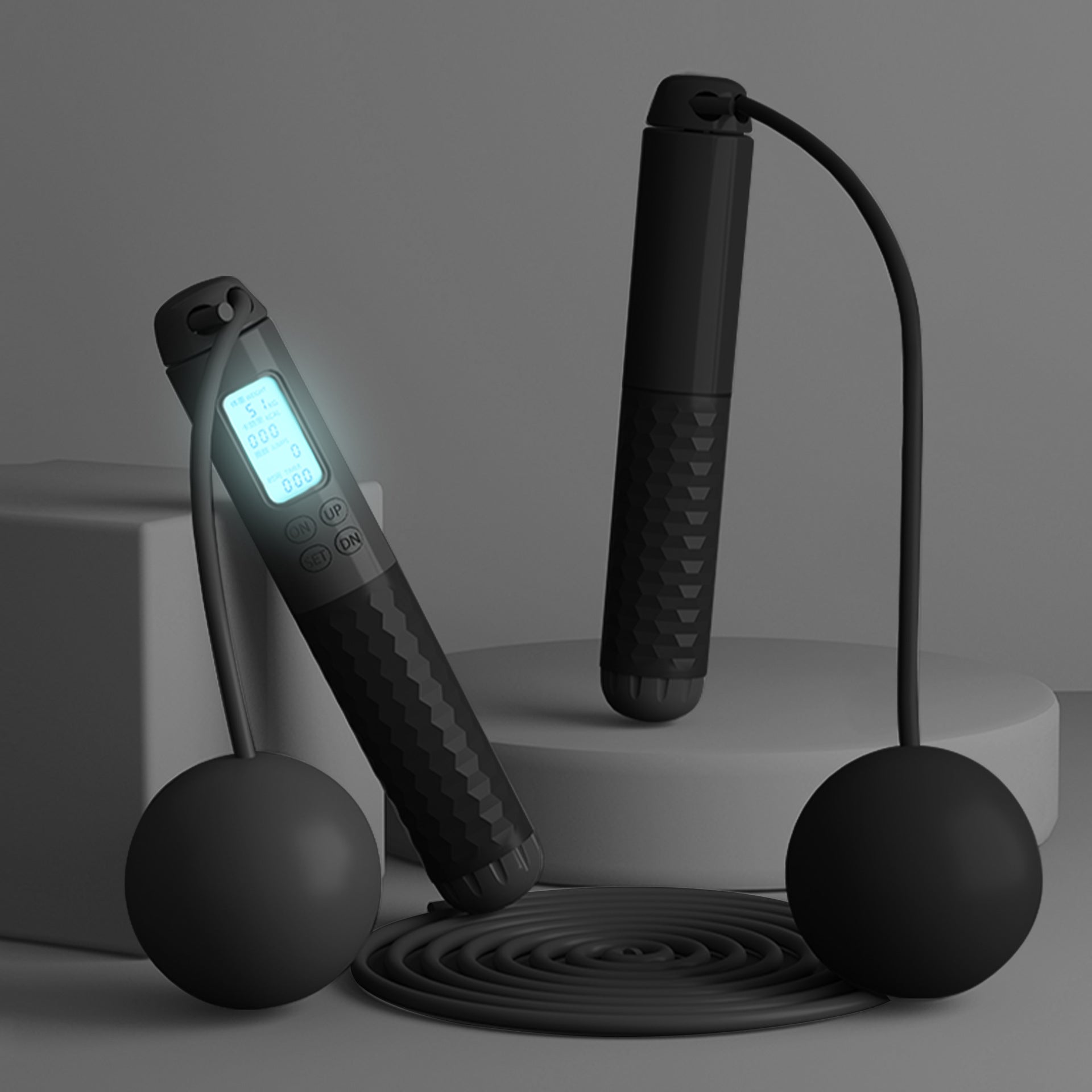 Cordless Jump Rope with Weight & Counter