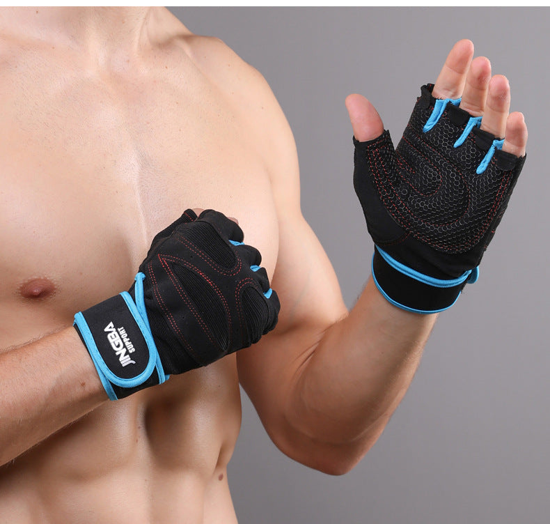 Men's Half Finger Cycling And Hiking Gloves